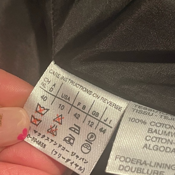 Max & Co Off Blk Fitted Women’s Blazer Imported from Italy fits like SZ 8 - Picture 11 of 12